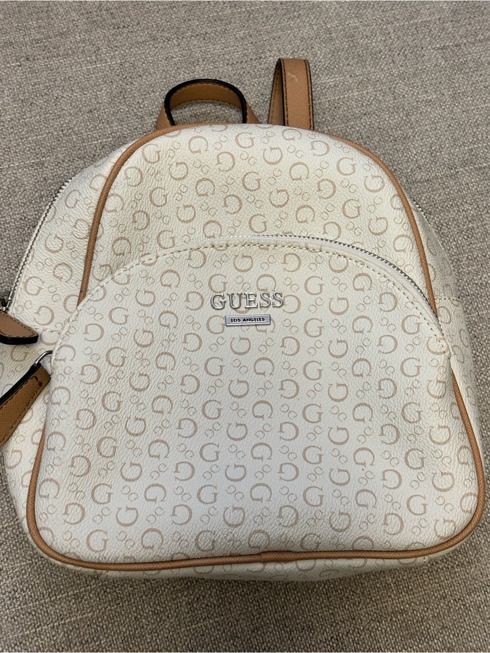 GUESS Manhattan Monogram Mini Backpack - Picture 3 of 11
